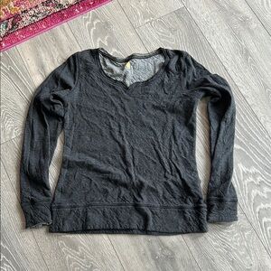 Women's Black Long Sleeve Top